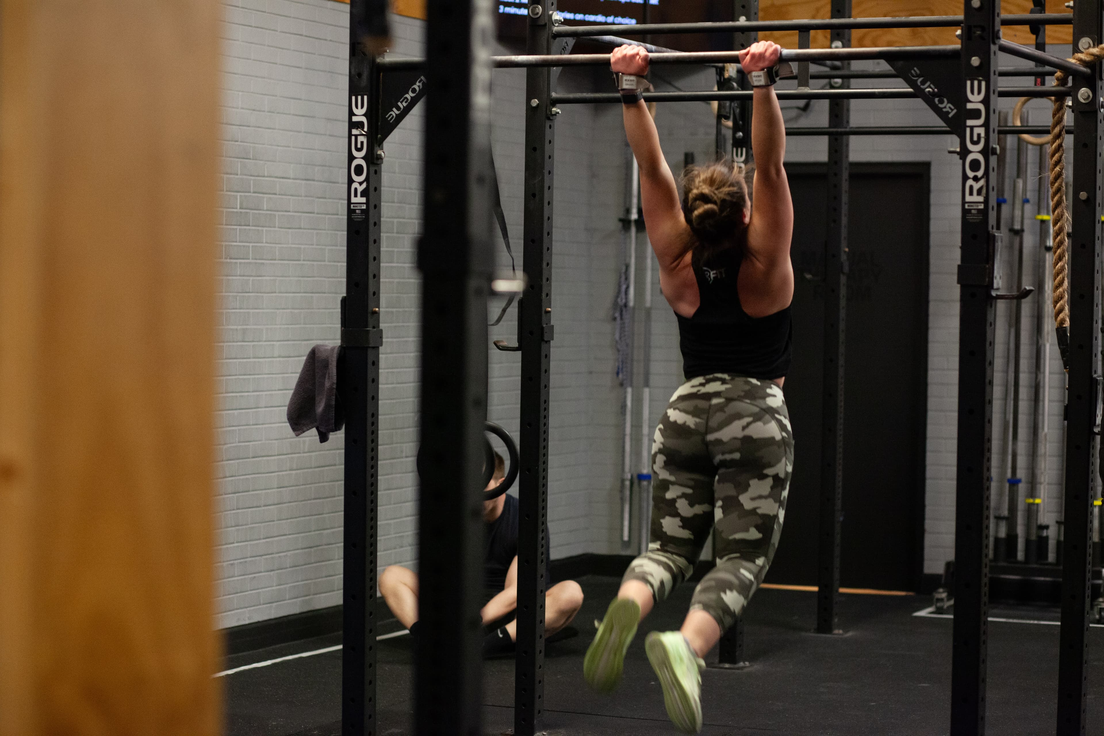 Personal training session with coach