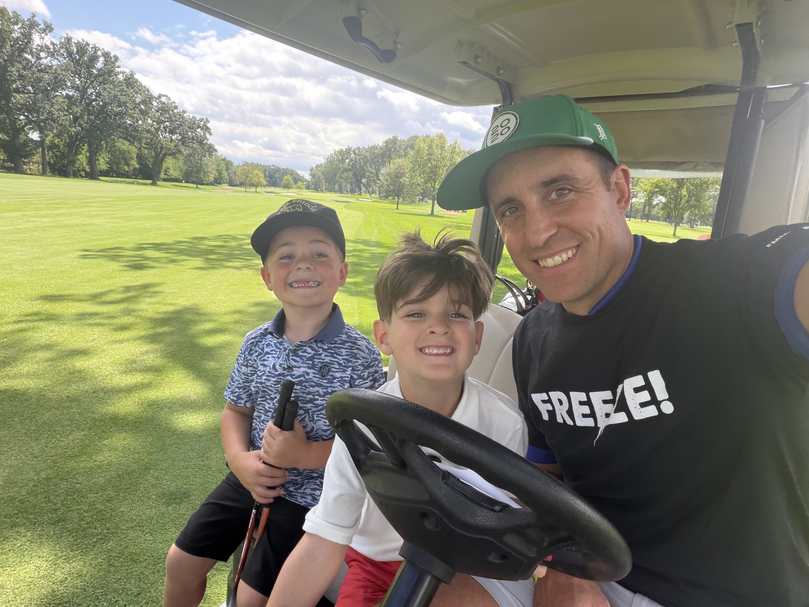 Jon and the boys out at the annual memorial tournament